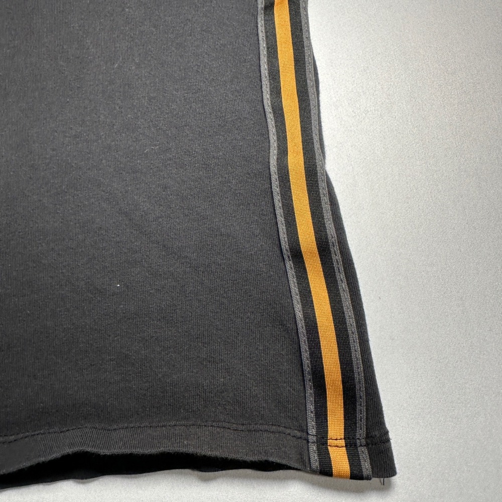 Nike Air Black T-Shirt Gold Striped Trim Track Shirt Top XL BV3068-010 - Picture 5 of 15